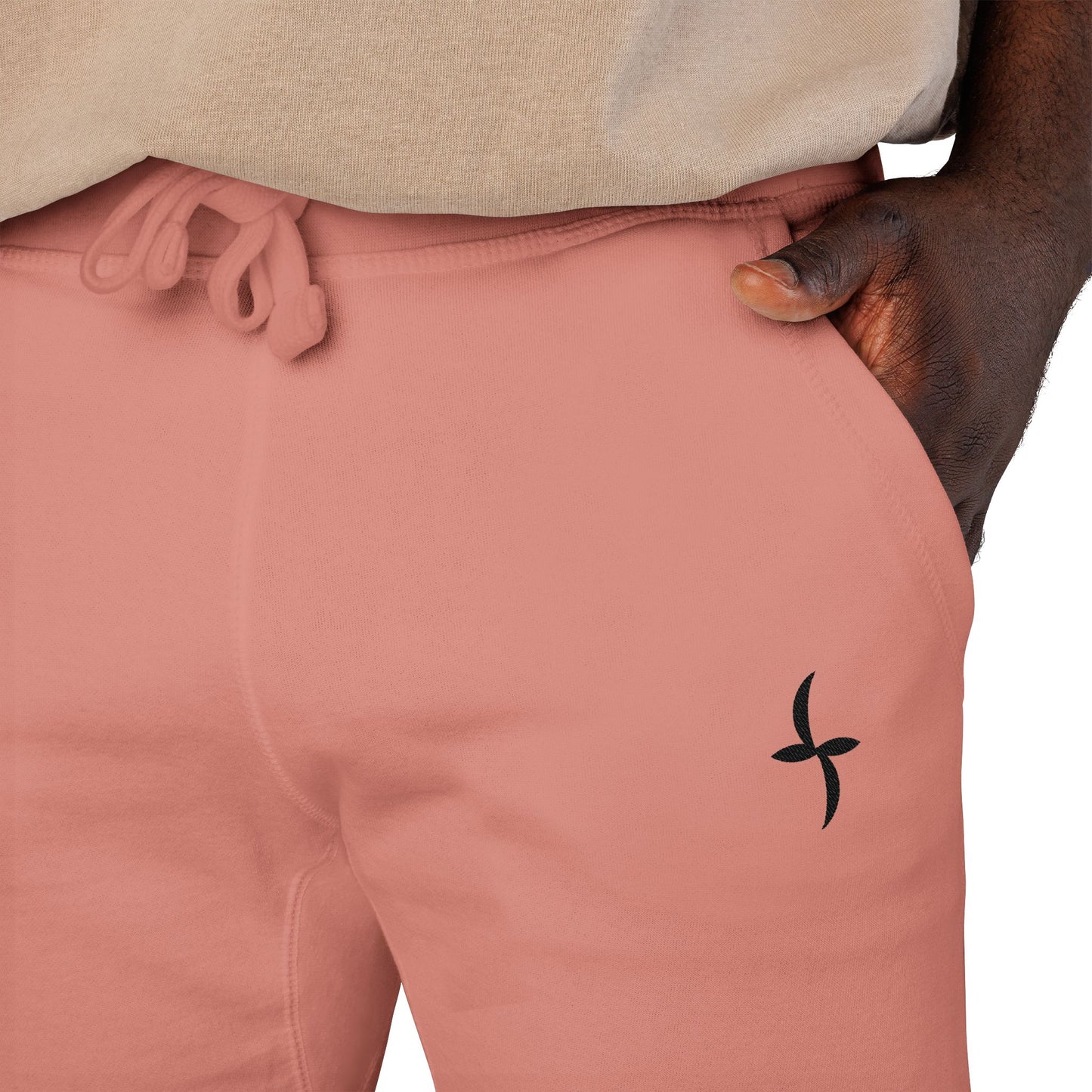 Embroidered Black Logo || Sweatpants