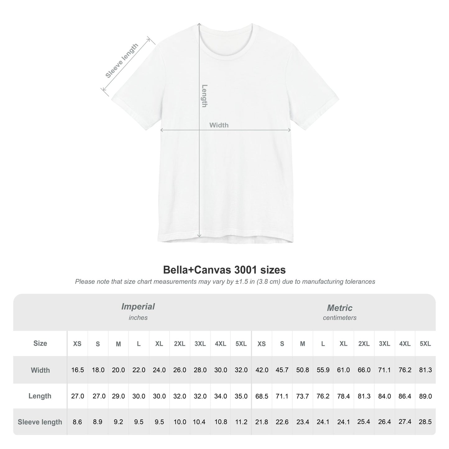 Embroidered White Logo || Tee