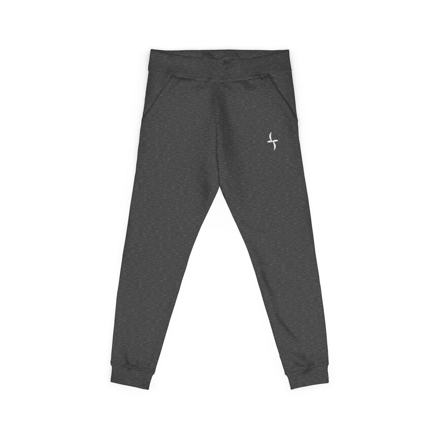 Embroidered White Logo || Sweatpants