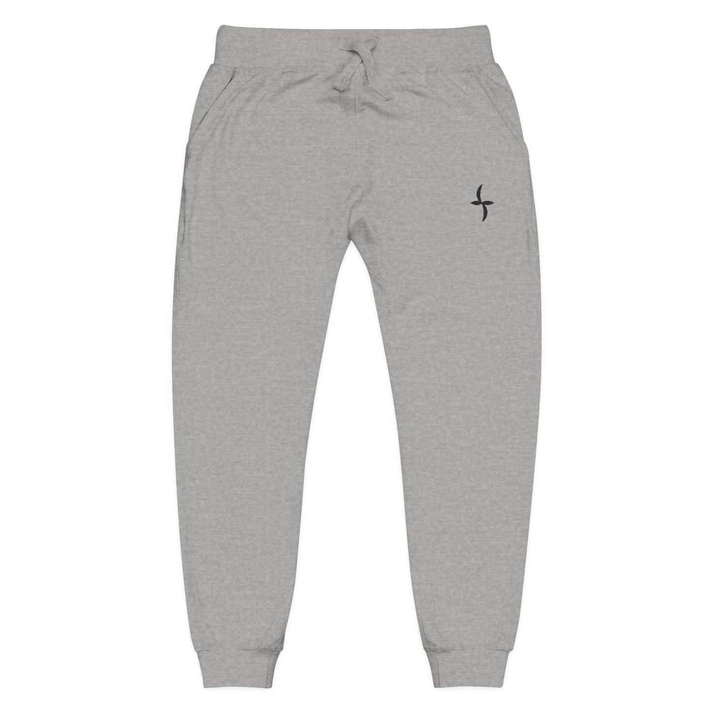 Embroidered Black Logo || Sweatpants