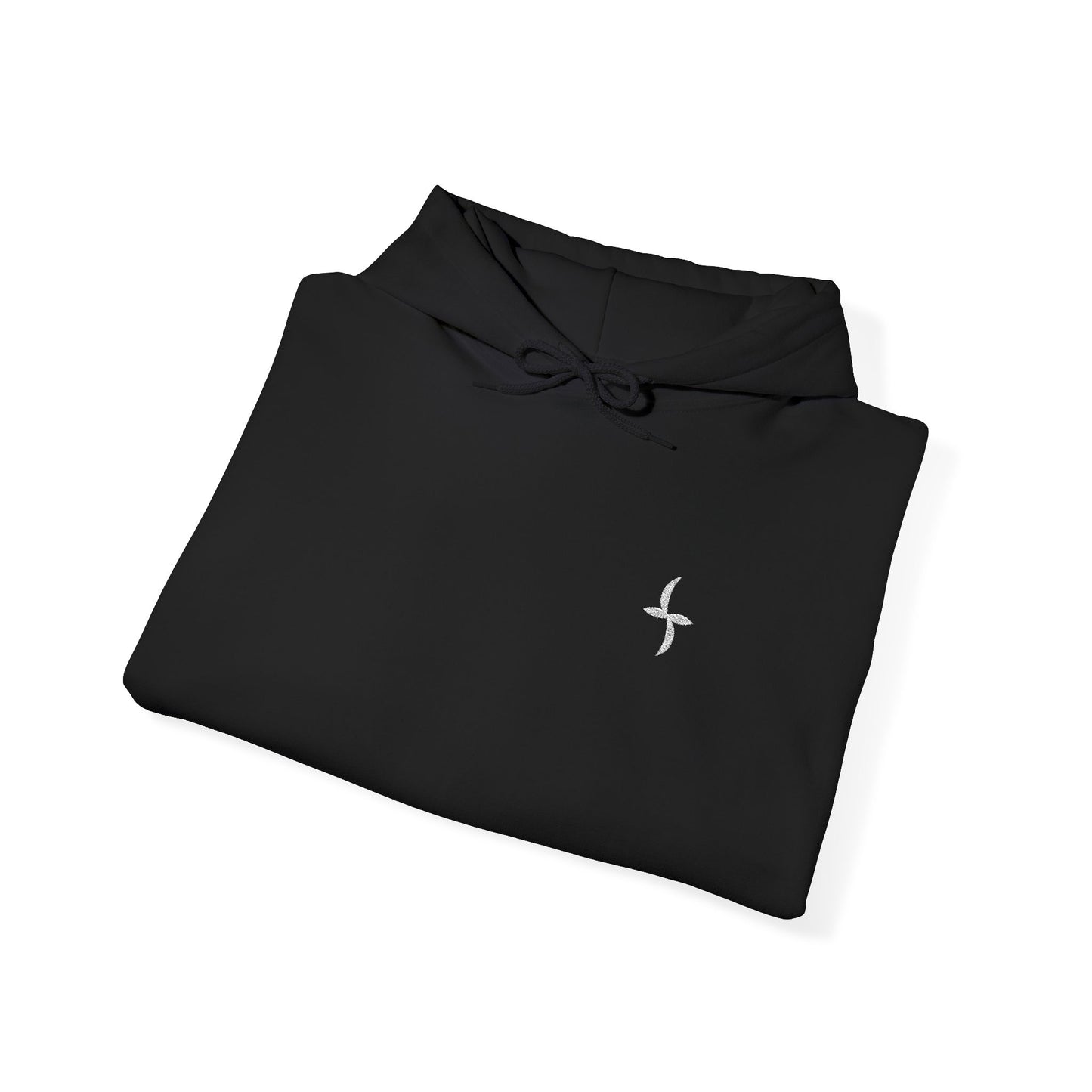 Embroidered White Logo || Hoodie