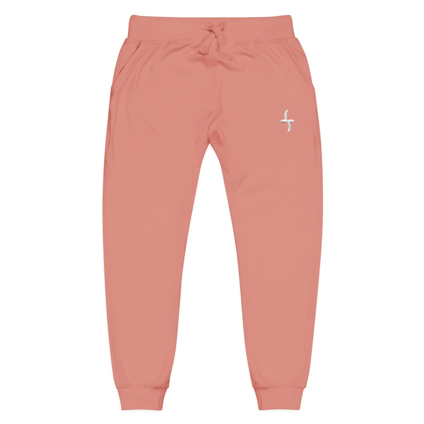 Embroidered White Logo || Sweatpants