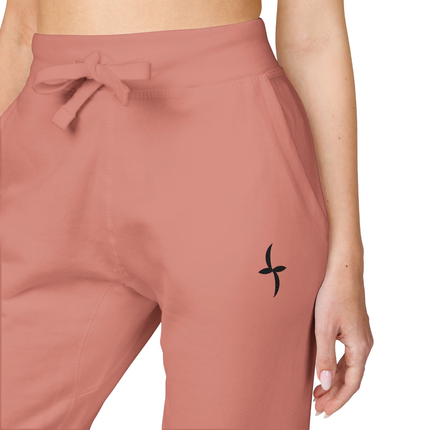 Embroidered Black Logo || Sweatpants