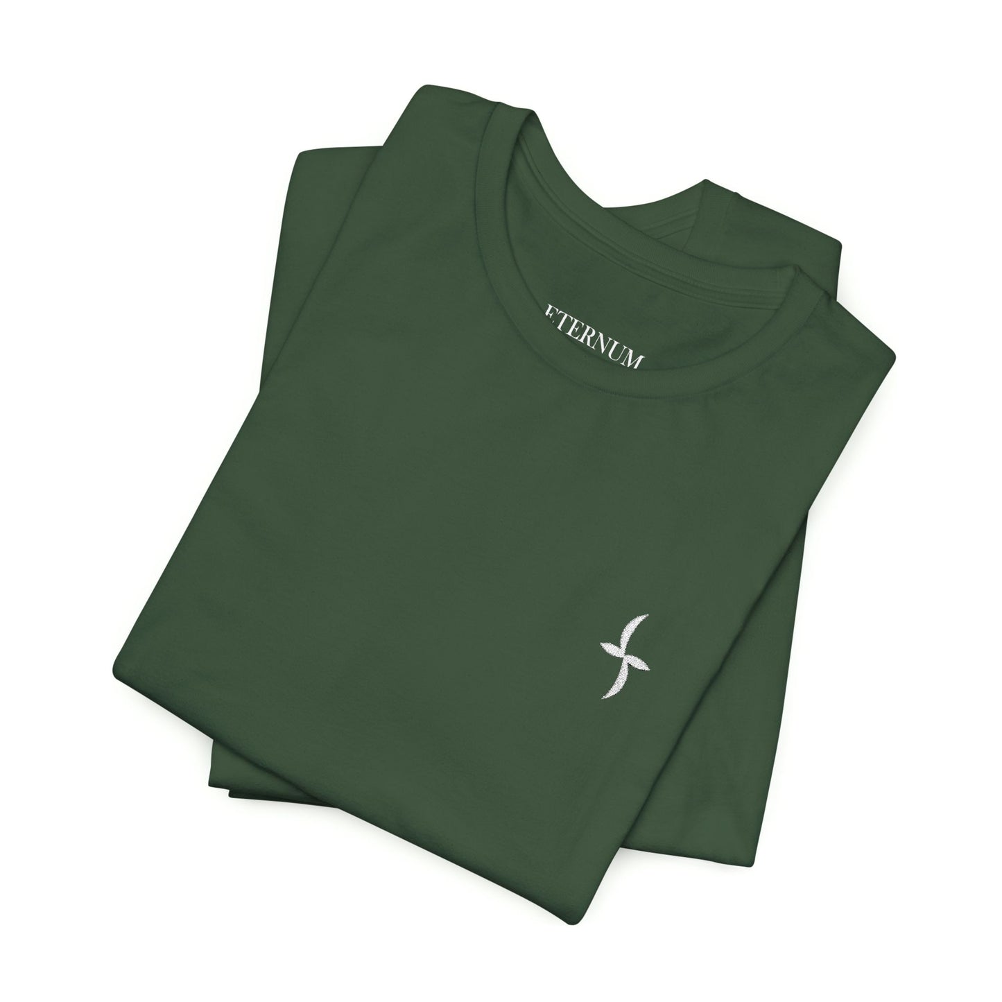 Embroidered White Logo || Tee