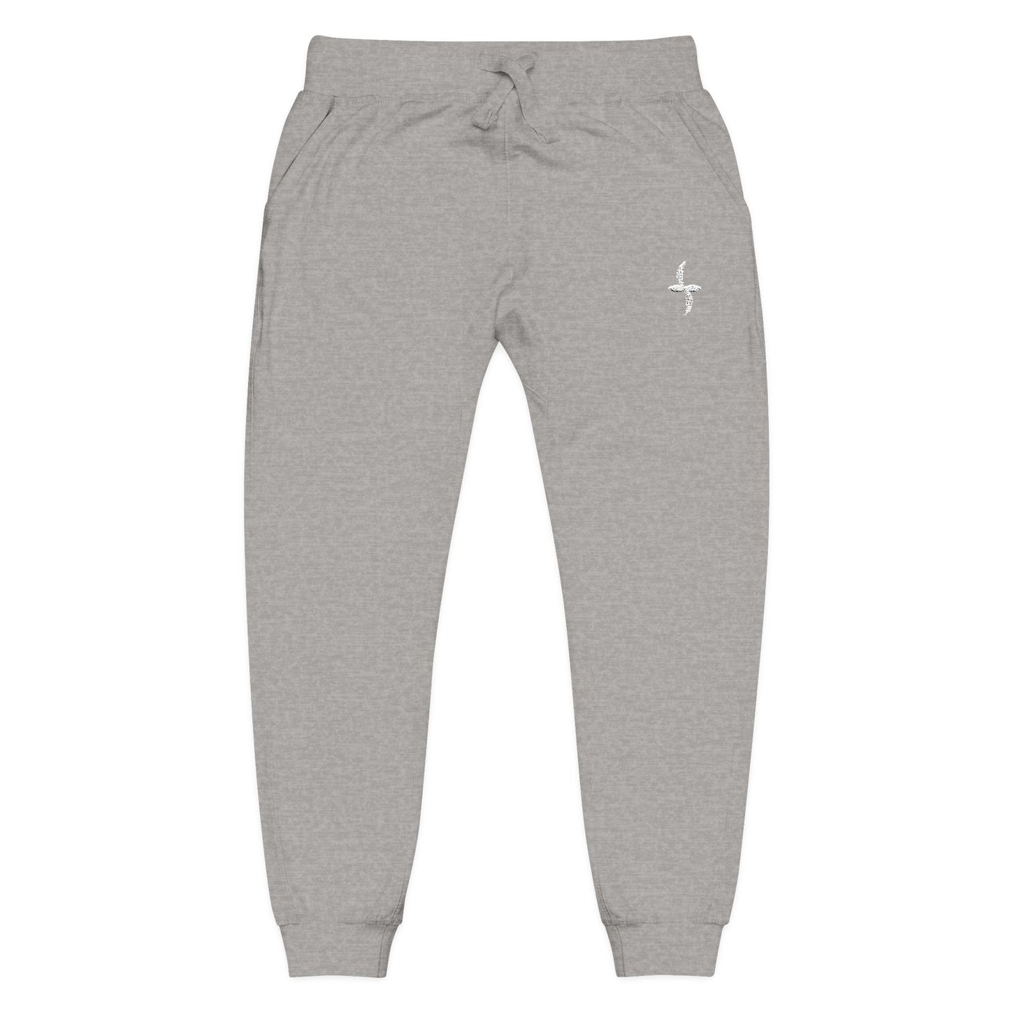 Embroidered White Logo || Sweatpants