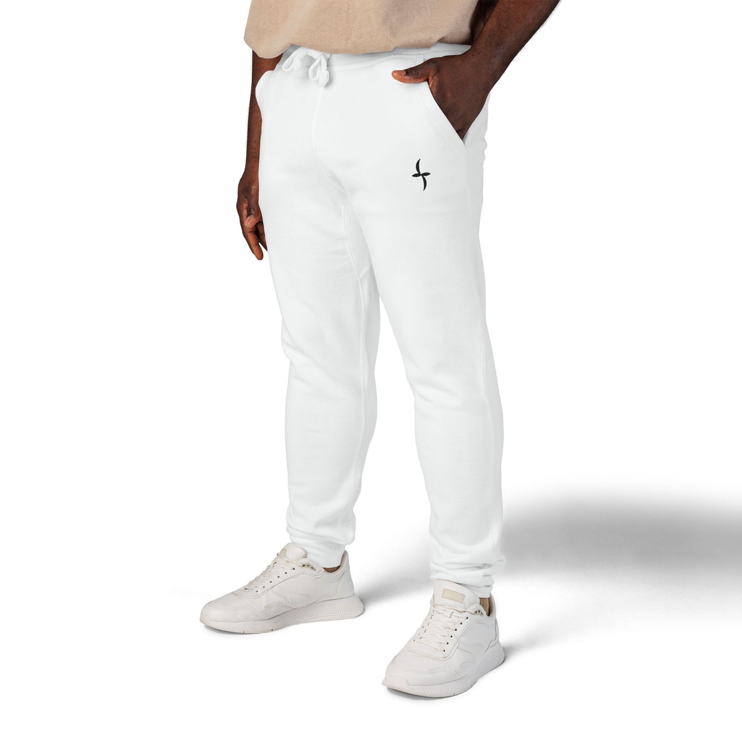 Embroidered Black Logo || Sweatpants