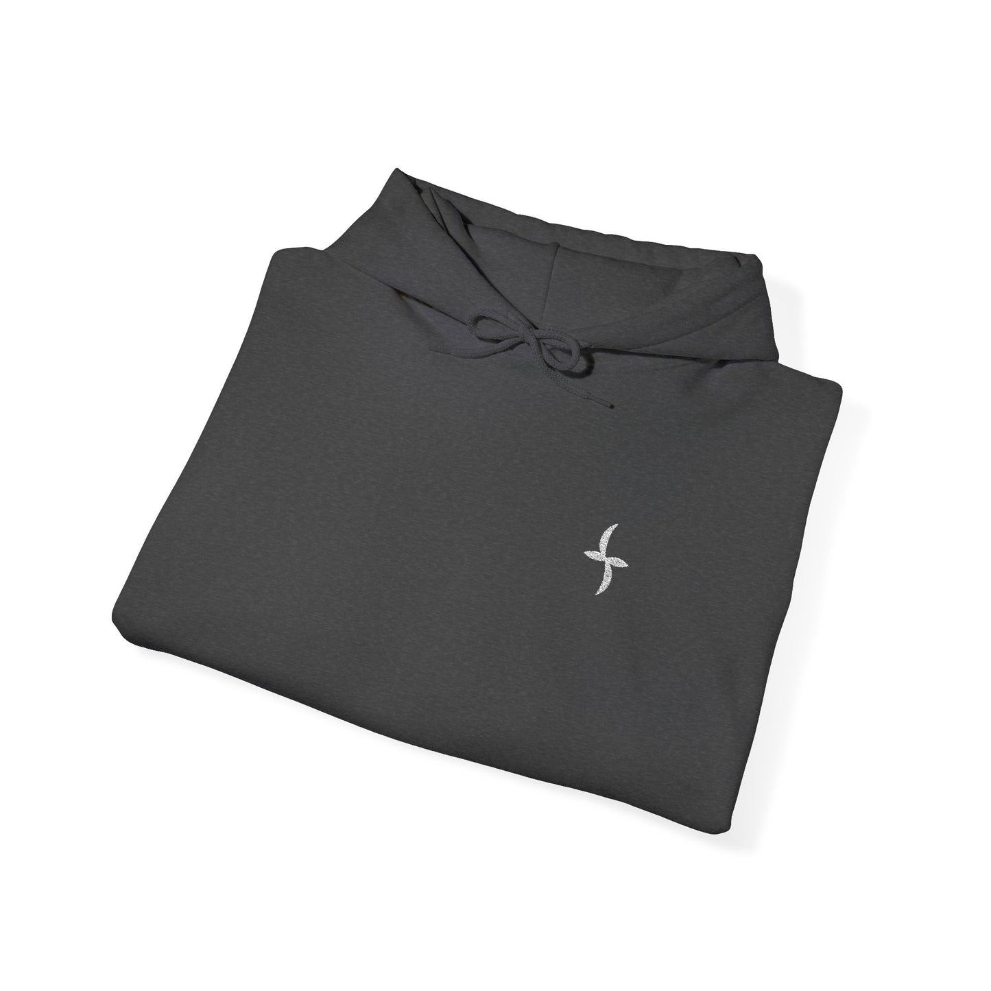 Embroidered White Logo || Hoodie