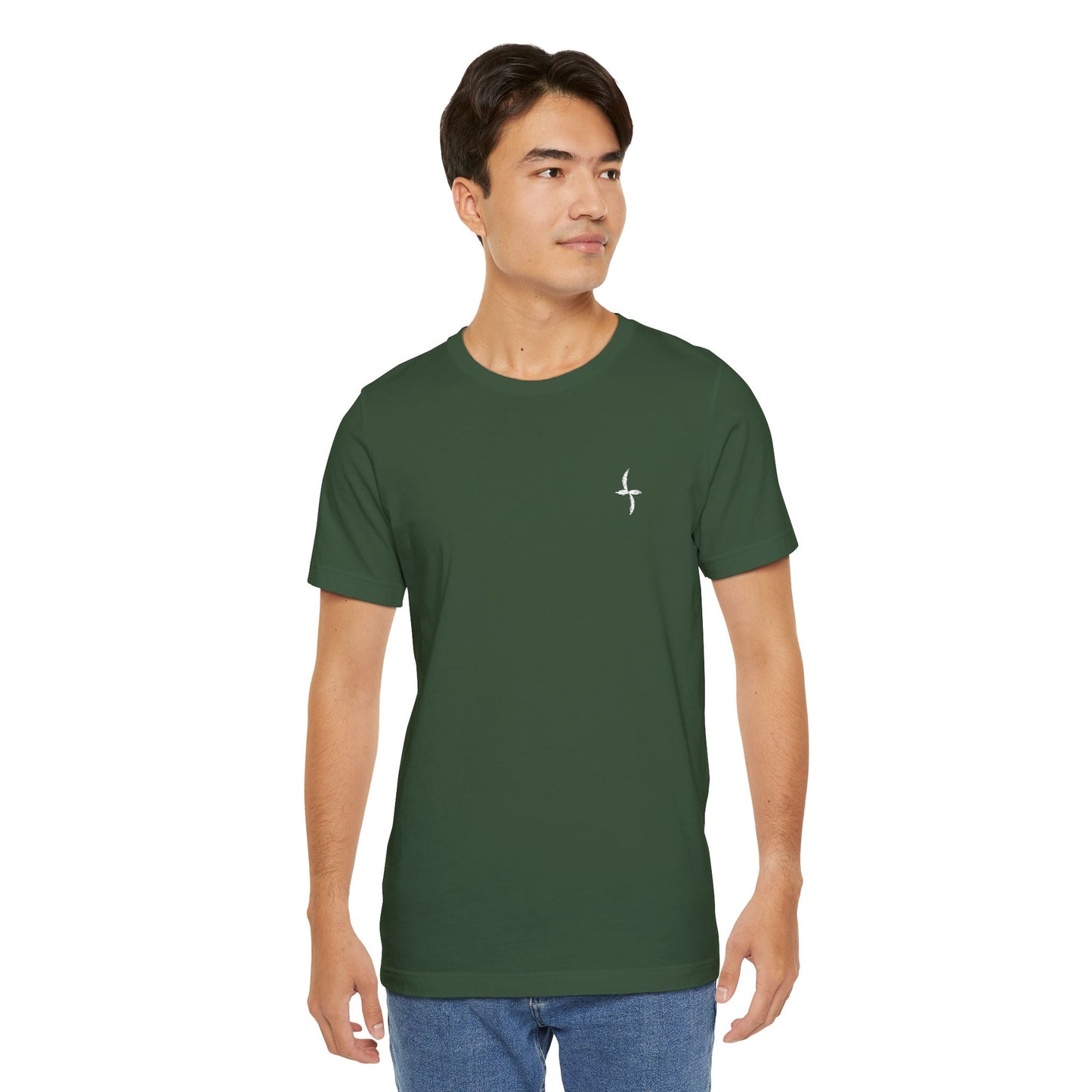 Embroidered White Logo || Tee