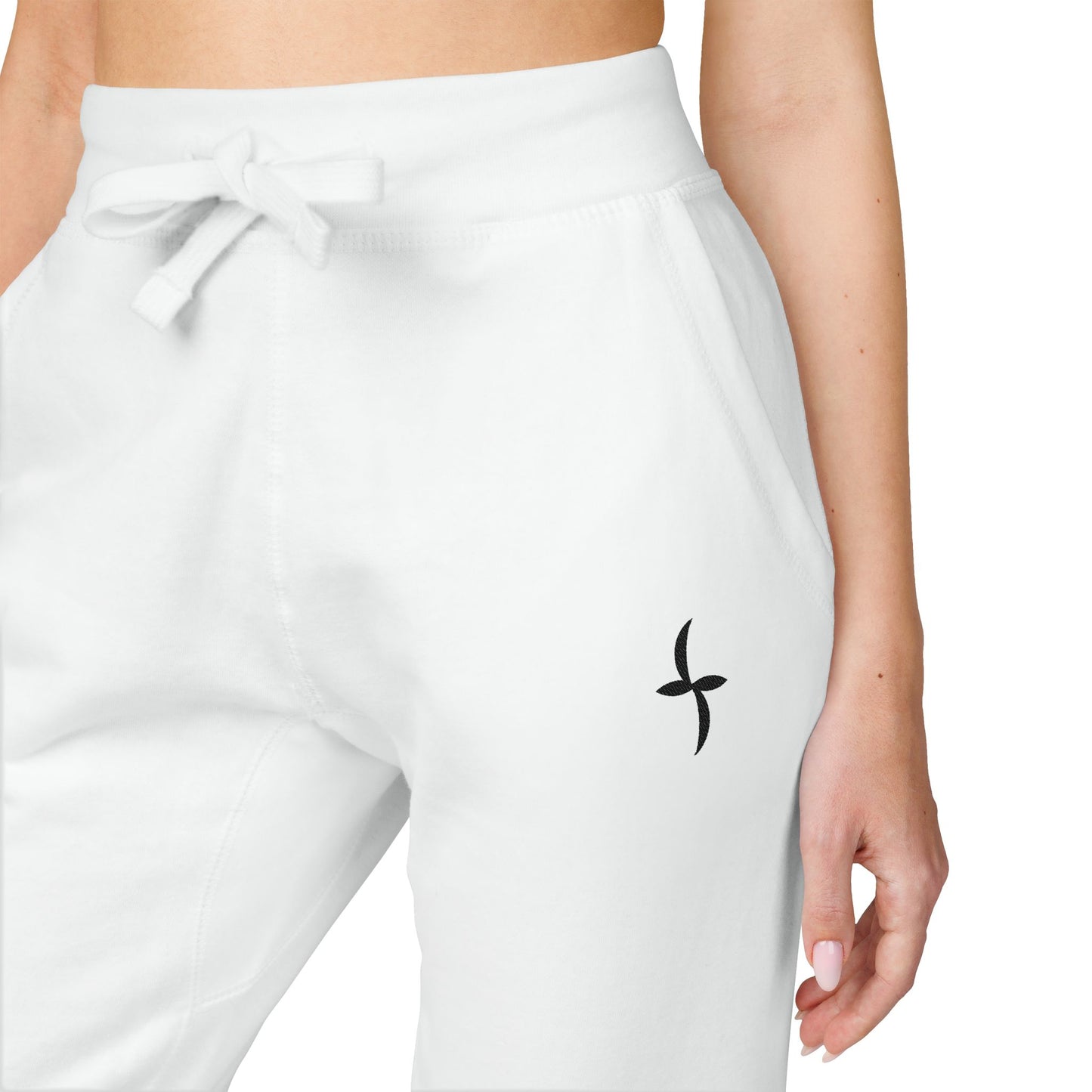 Embroidered Black Logo || Sweatpants