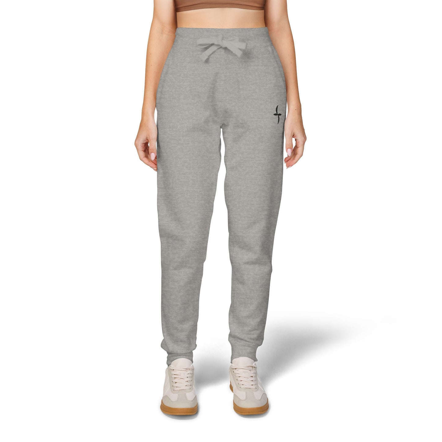 Embroidered Black Logo || Sweatpants