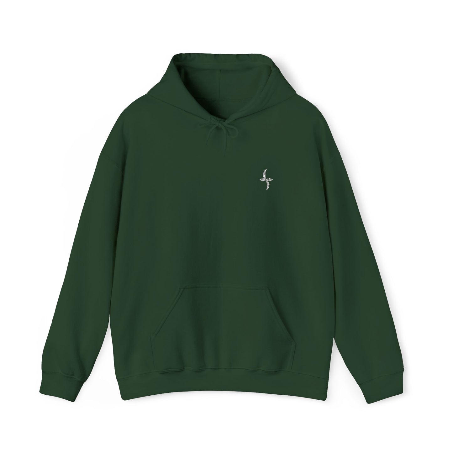 Embroidered White Logo || Hoodie