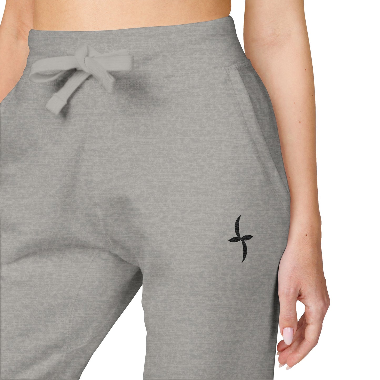 Embroidered Black Logo || Sweatpants