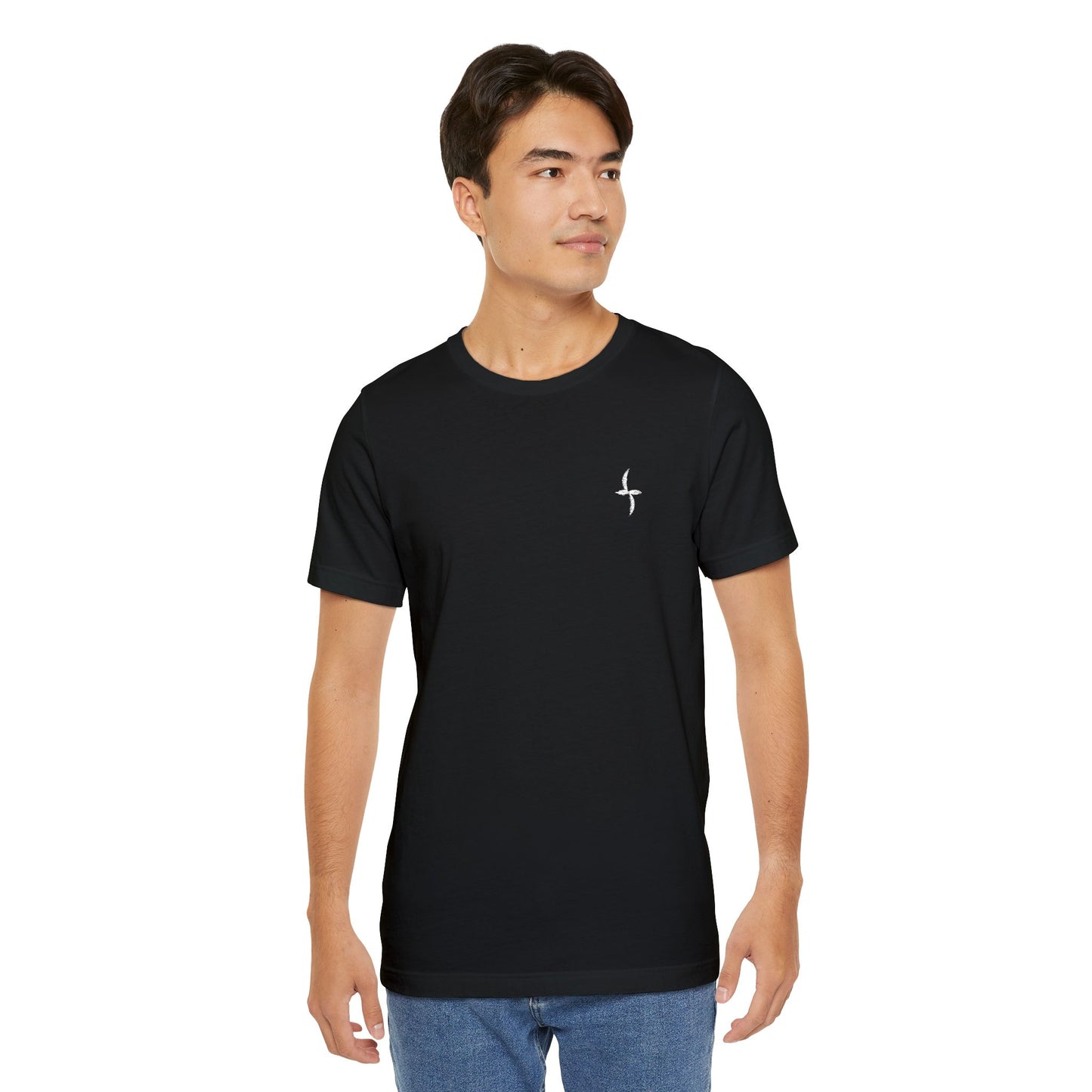 Embroidered White Logo || Tee