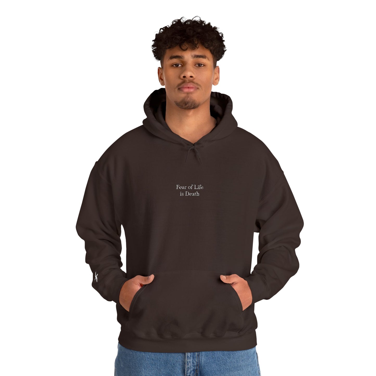 Fear of Life is Death | Hoodie [White Text]