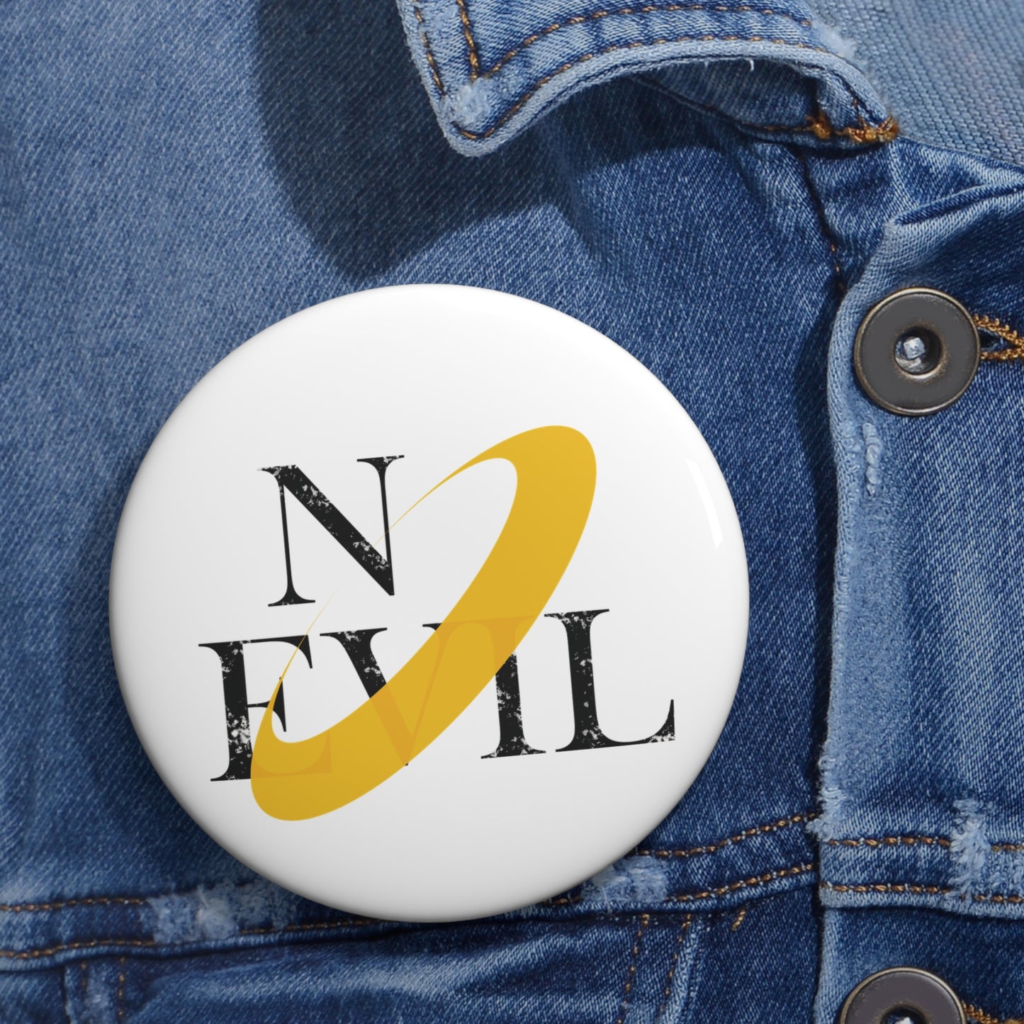 No Evil || Pin [White]