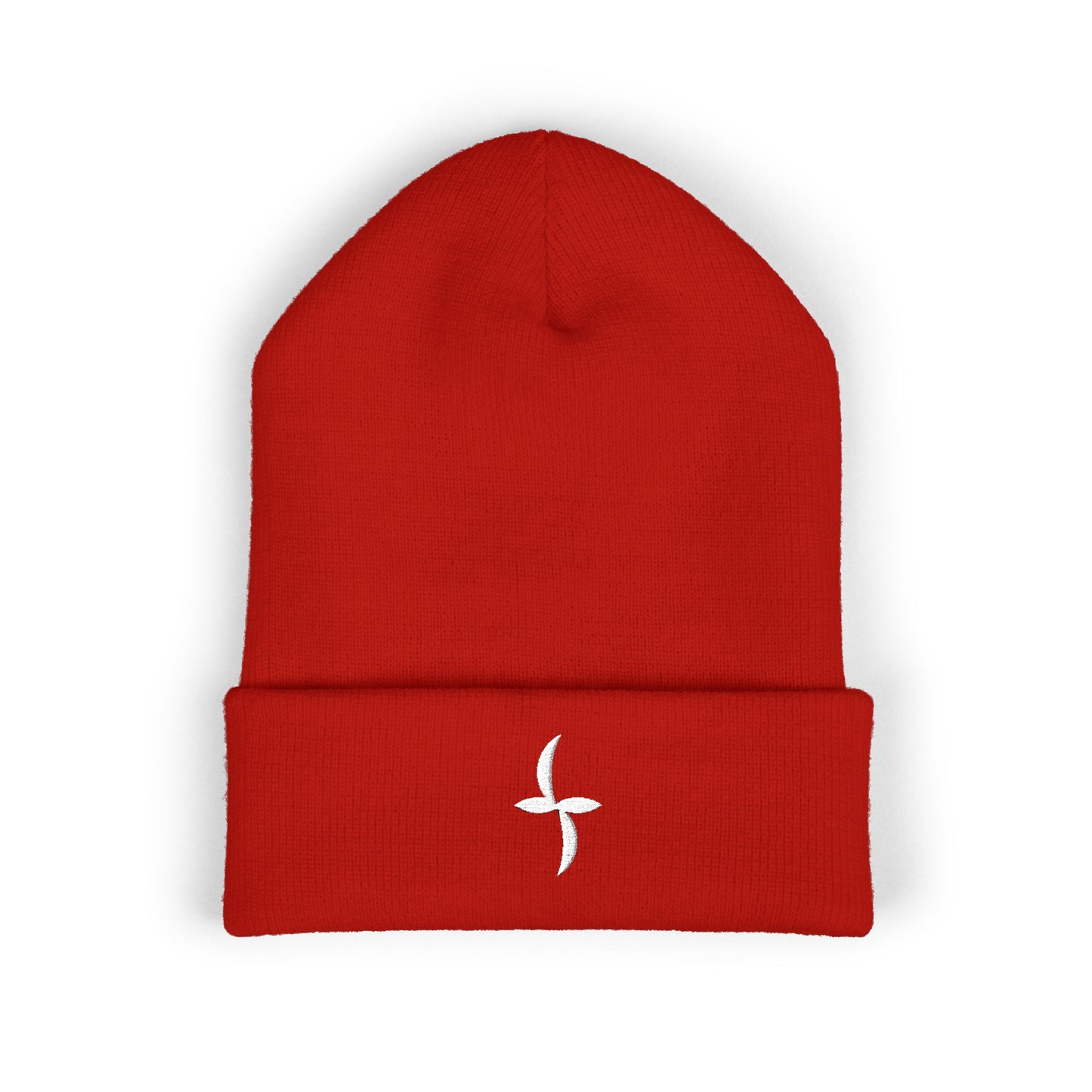 White Embroidered Logo || Beanie