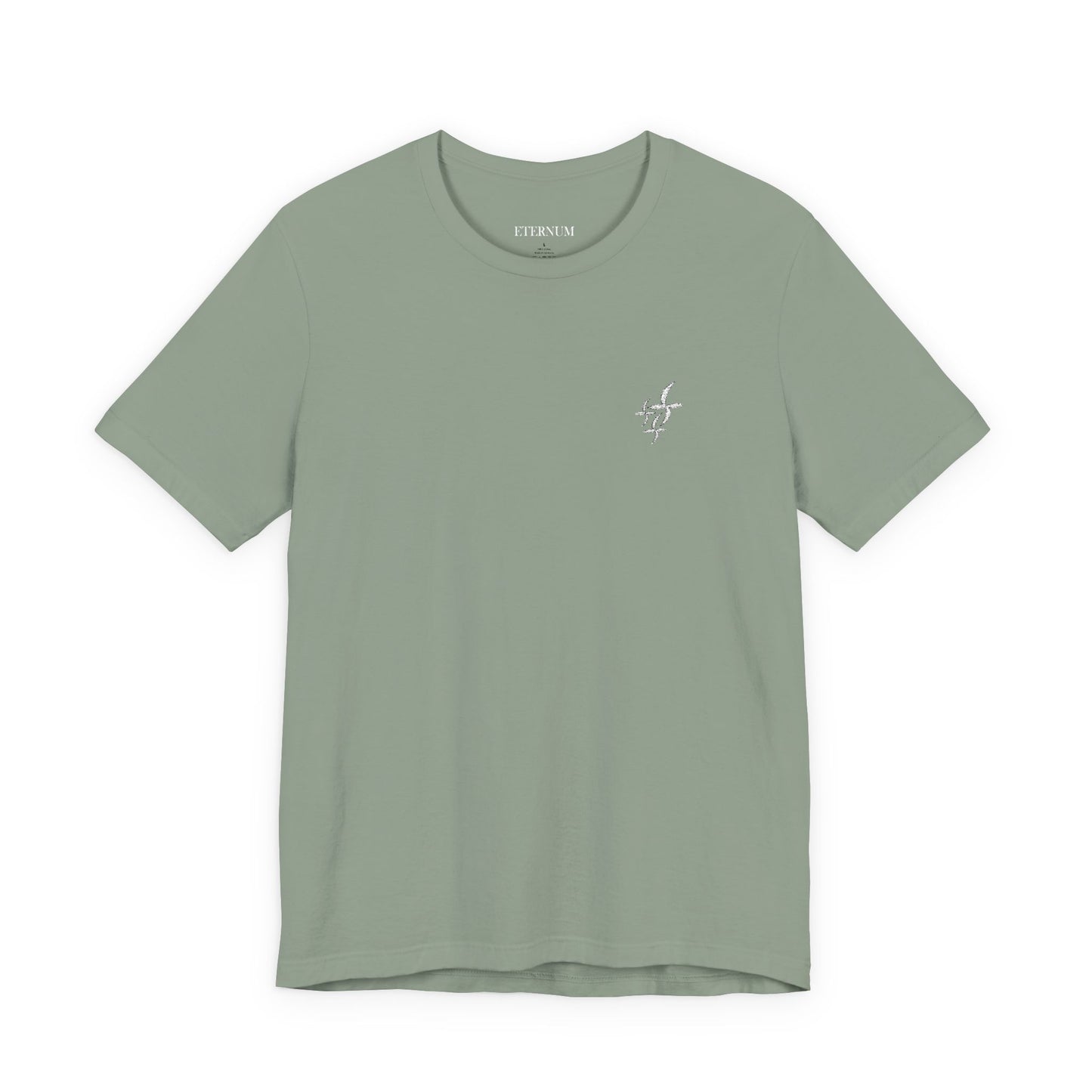 Embroidered White Logo || Tee