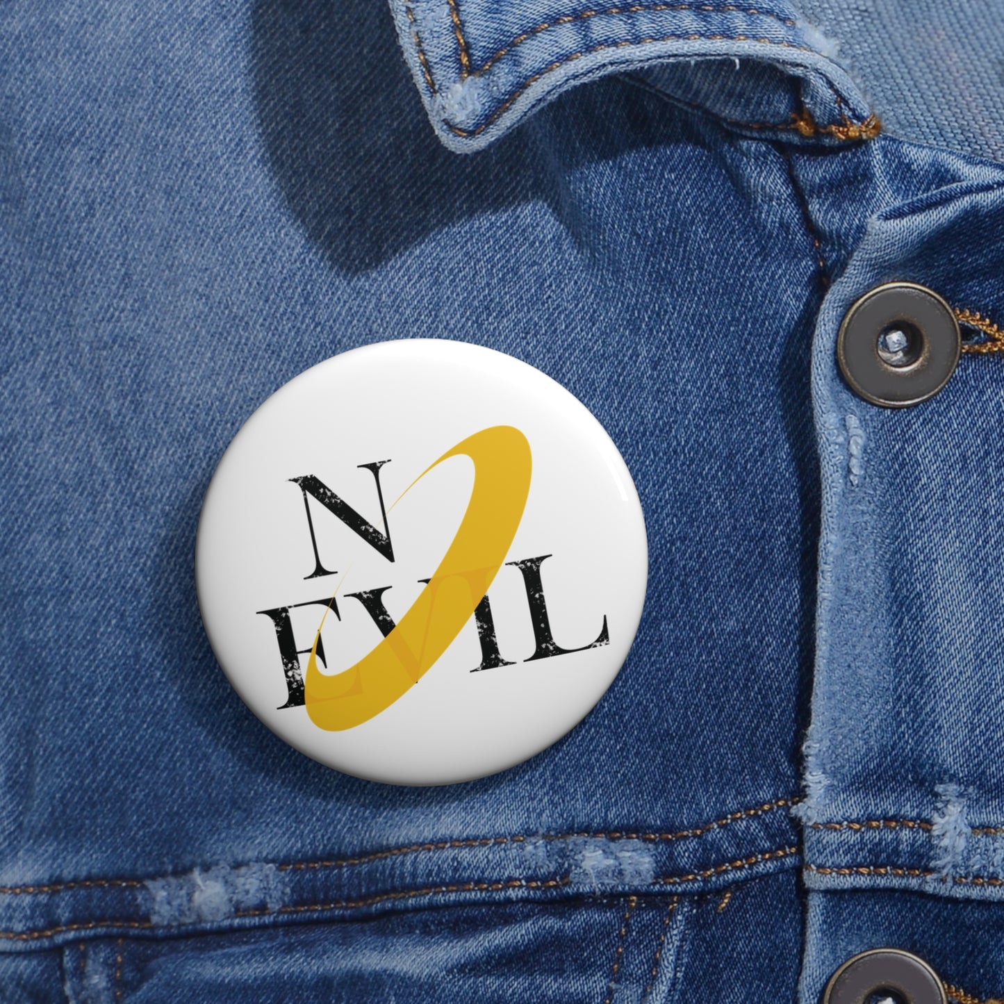 No Evil || Pin [White]