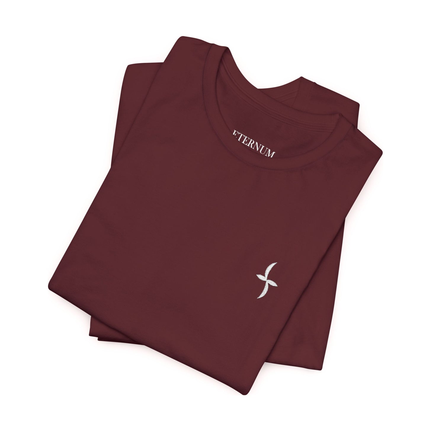Embroidered White Logo || Tee