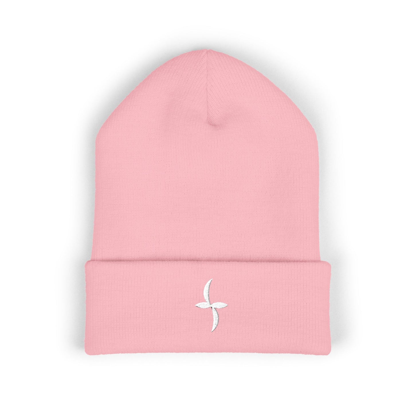 White Embroidered Logo || Beanie