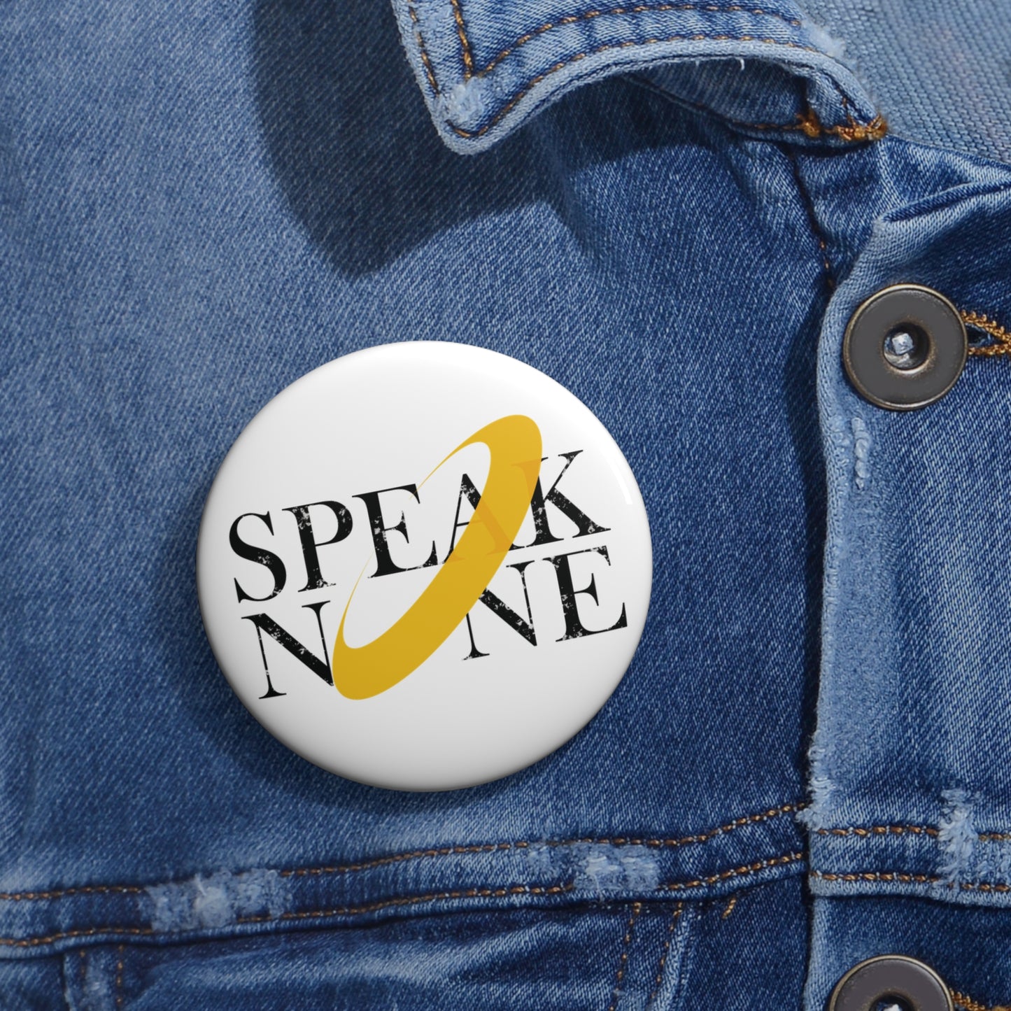 Speak No Evil || Pin [White]