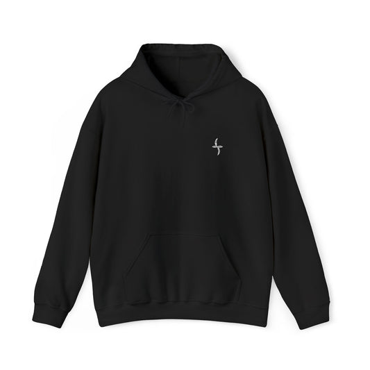 Embroidered White Logo || Hoodie