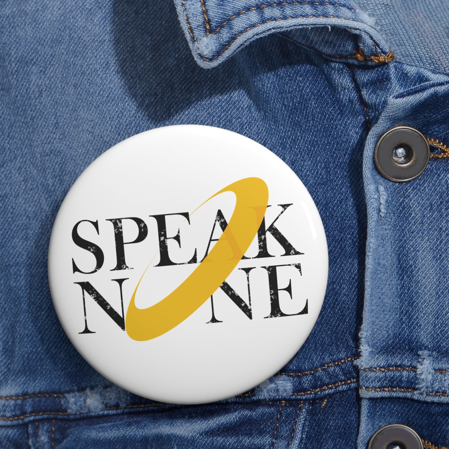 Speak No Evil || Pin [White]