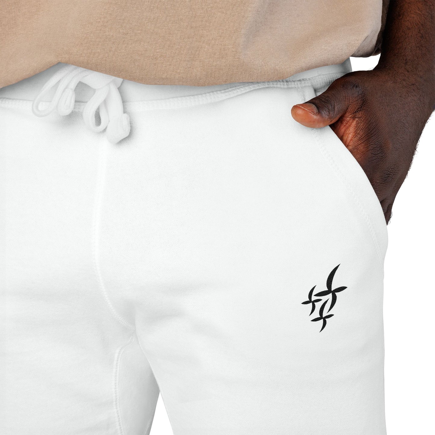 Embroidered Black Logo || Sweatpants