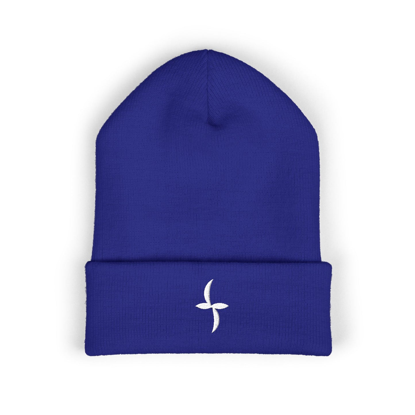 White Embroidered Logo || Beanie