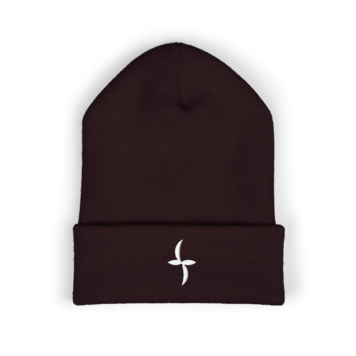 White Embroidered Logo || Beanie