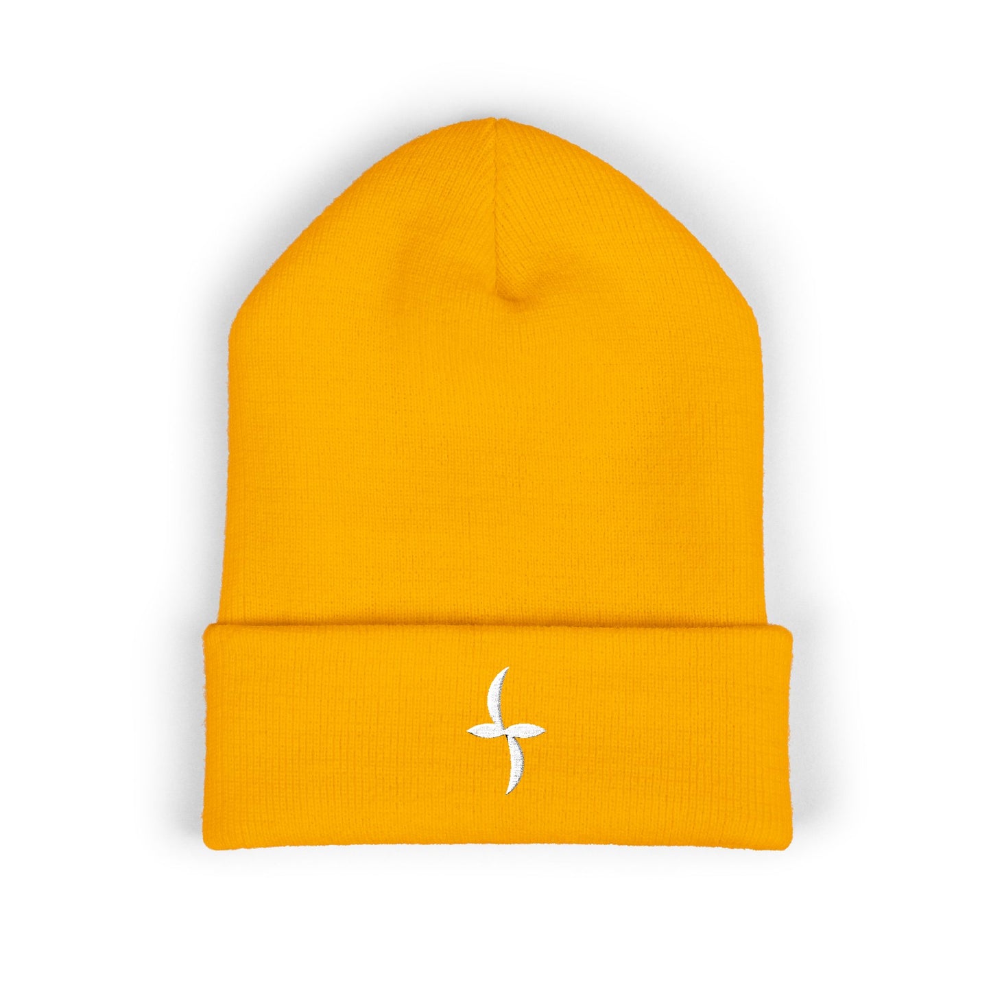 White Embroidered Logo || Beanie