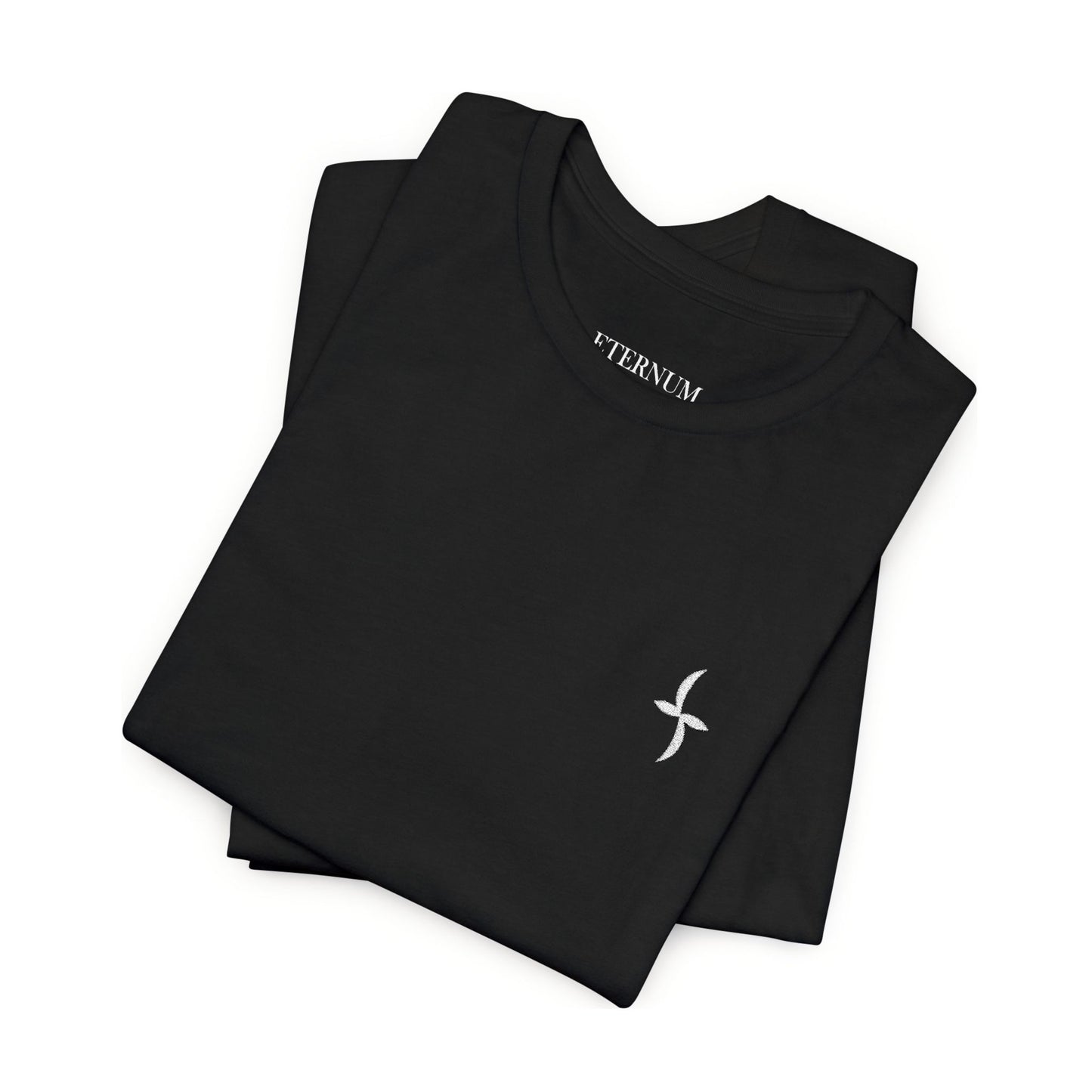 Embroidered White Logo || Tee