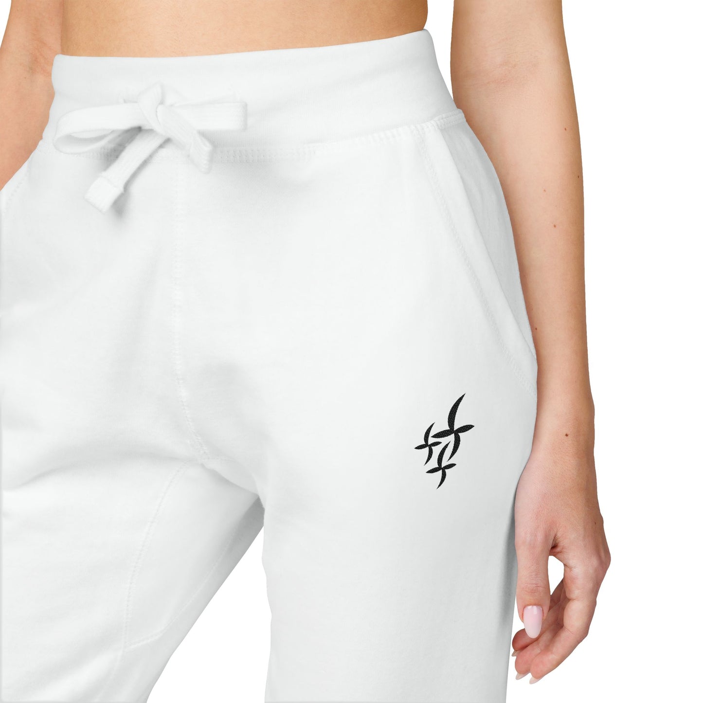 Embroidered Black Logo || Sweatpants
