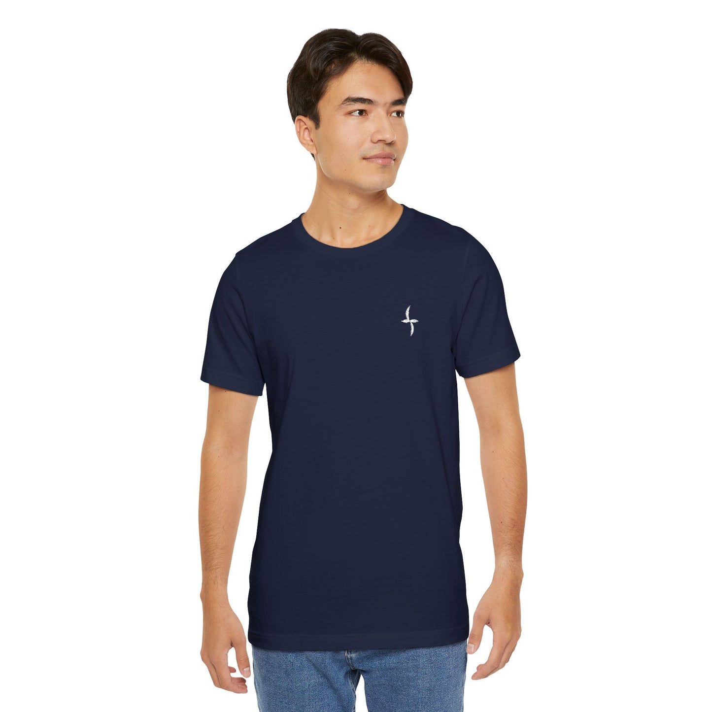 Embroidered White Logo || Tee
