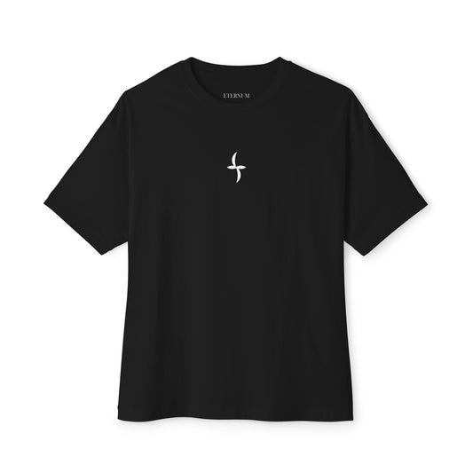 White Logo || Oversized Tee