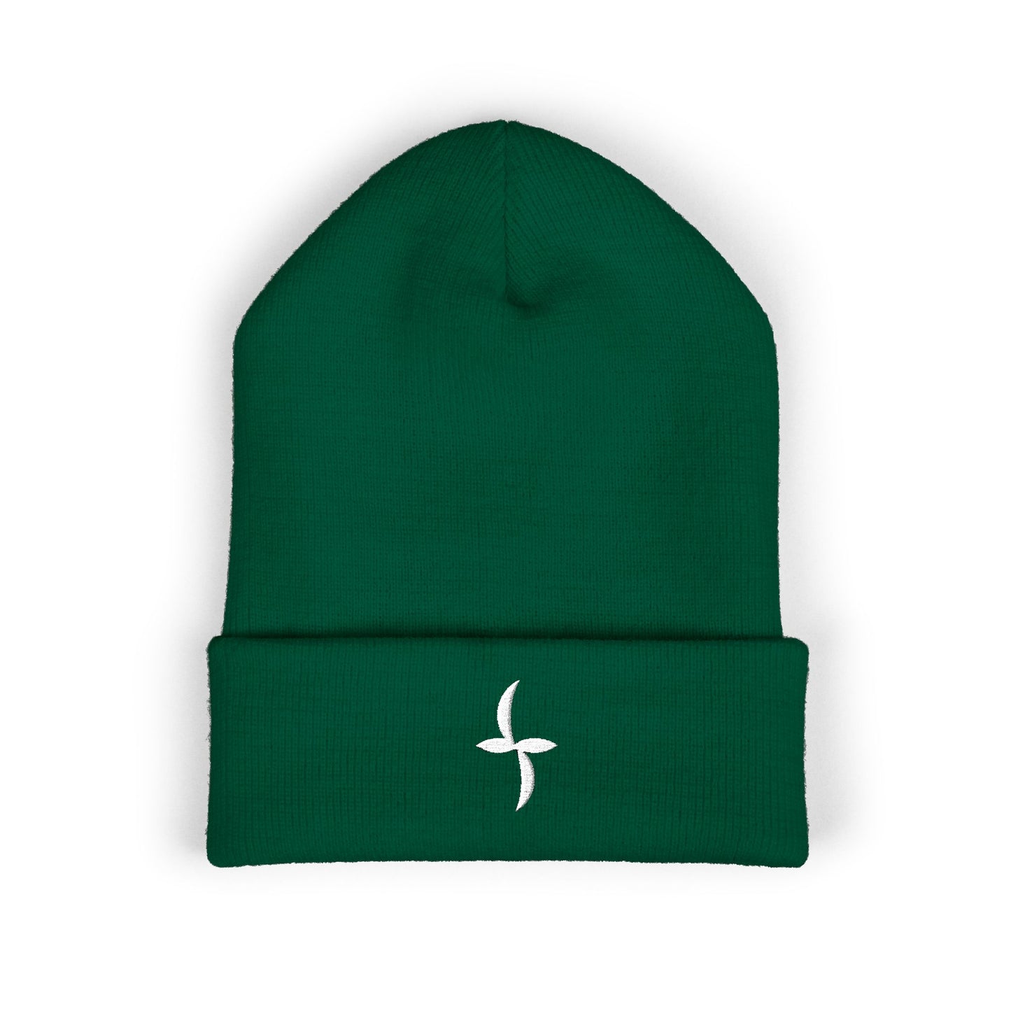 White Embroidered Logo || Beanie