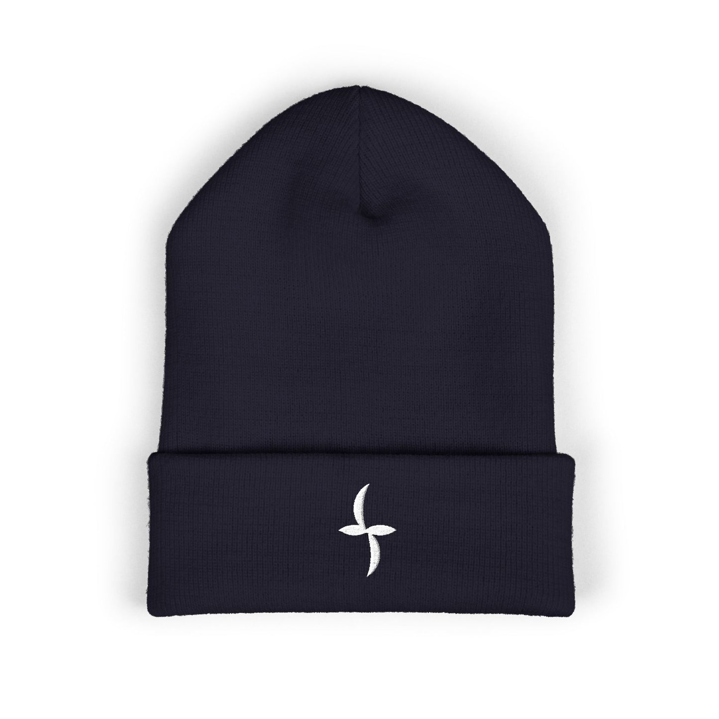 White Embroidered Logo || Beanie