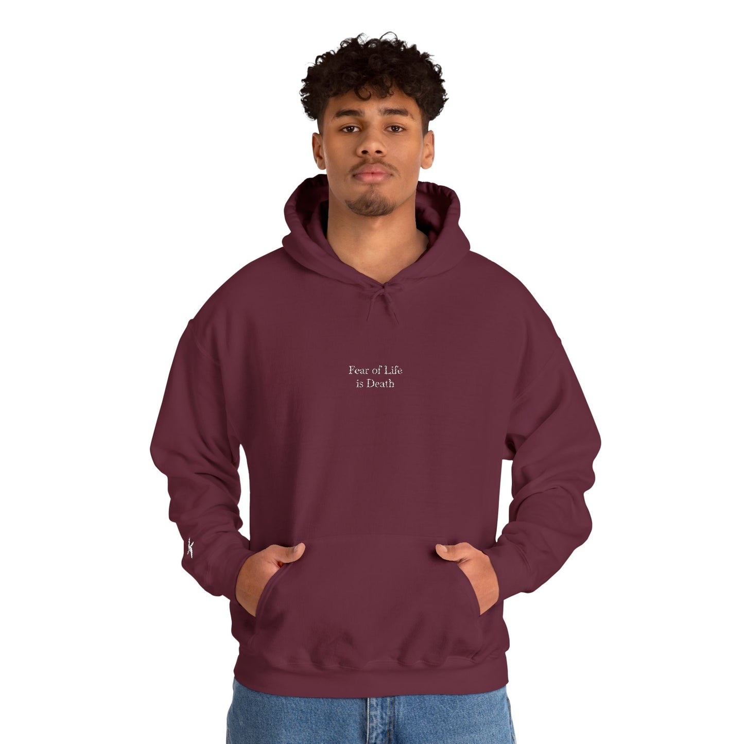 Fear of Life is Death | Hoodie [White Text]