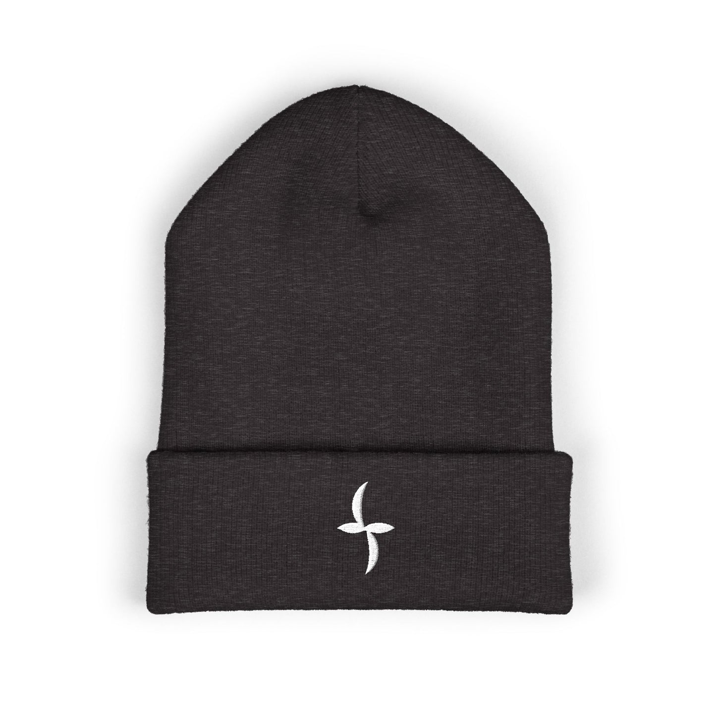 White Embroidered Logo || Beanie