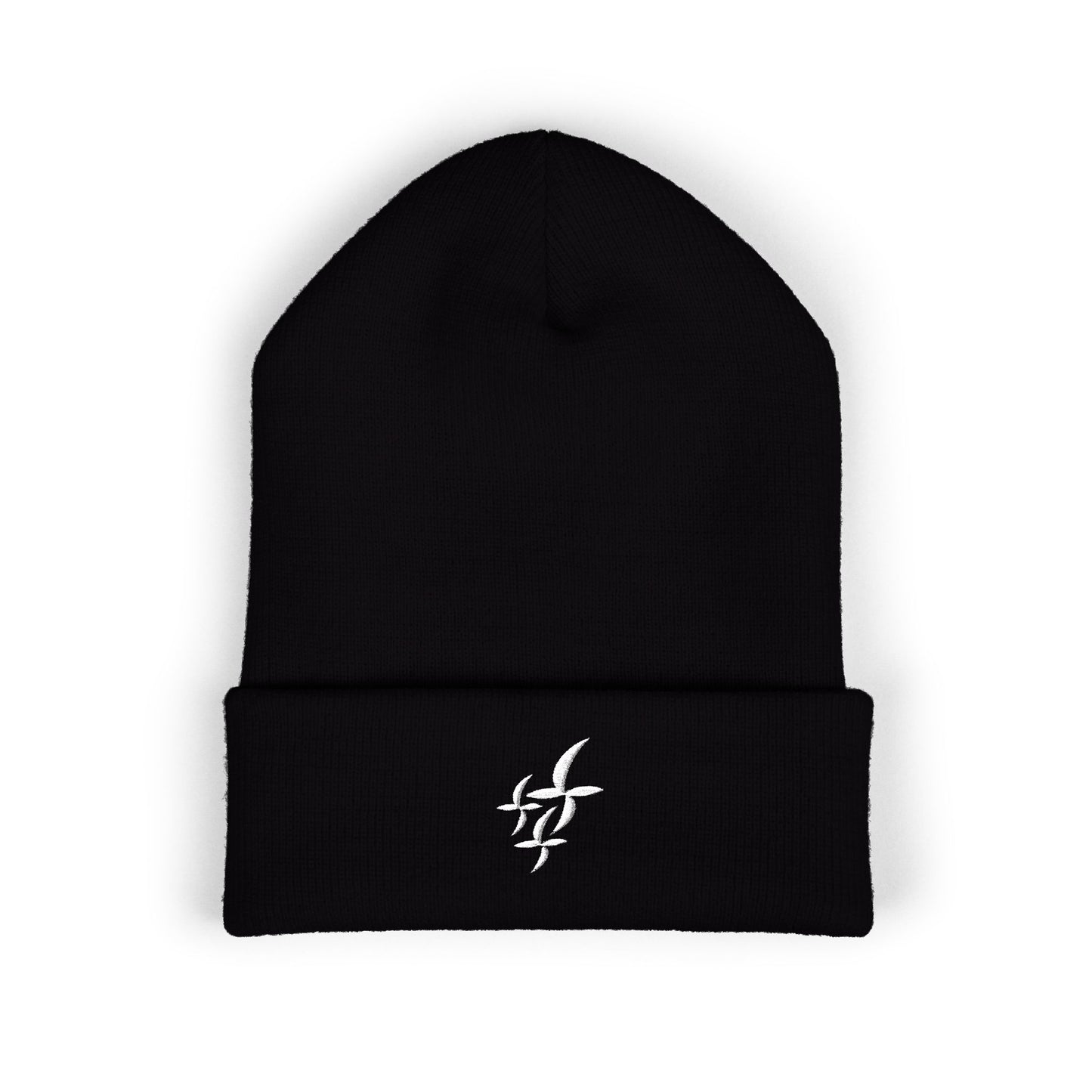 White Embroidered Logo || Beanie