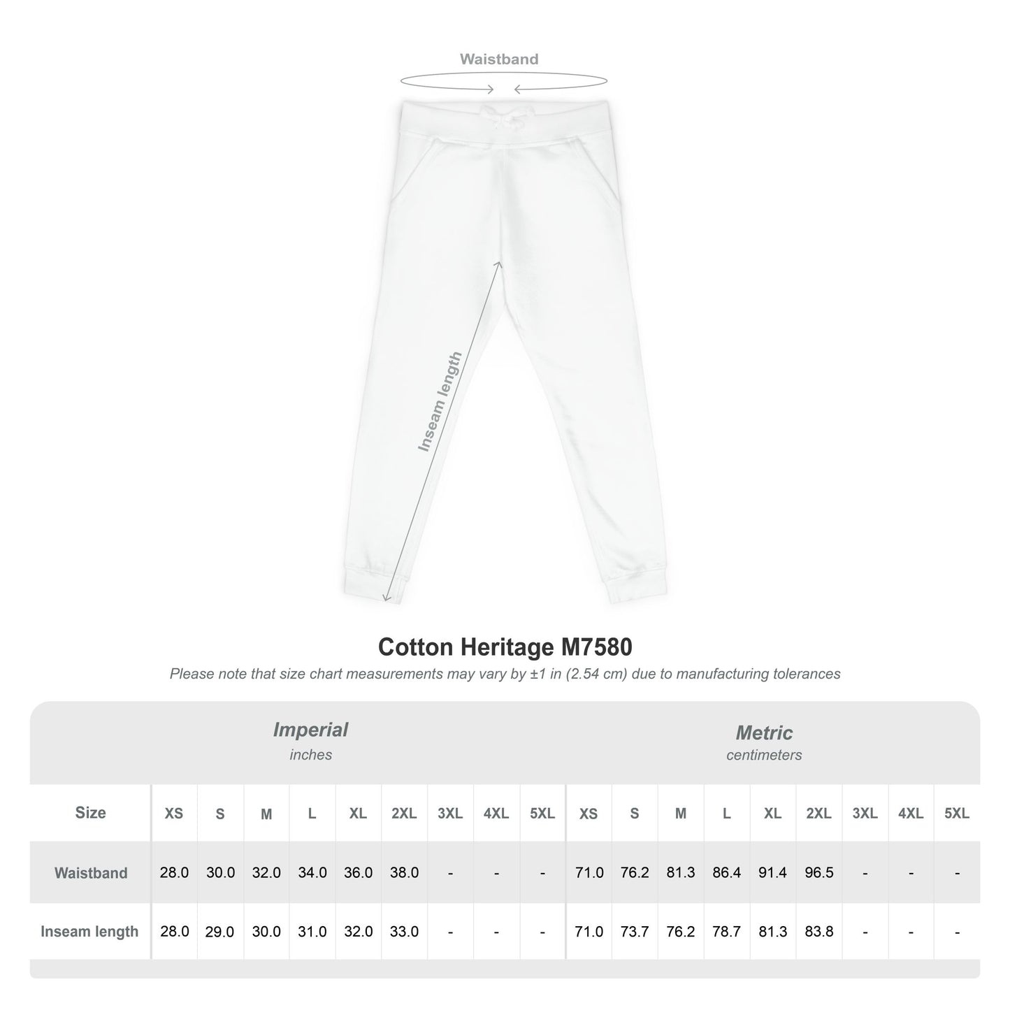 Embroidered White Logo || Sweatpants
