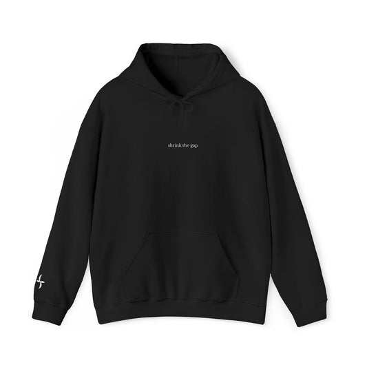 shrink the gap | Hoodie [White Text]