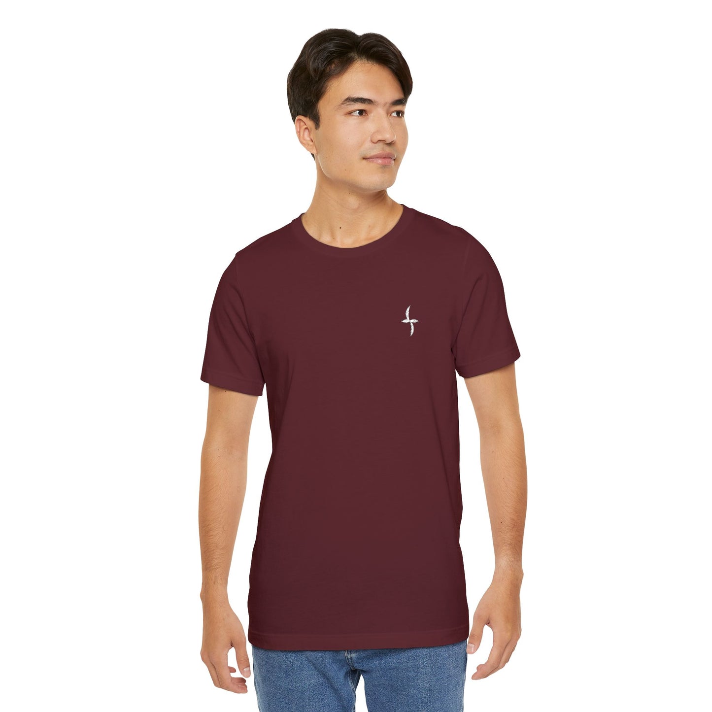 Embroidered White Logo || Tee