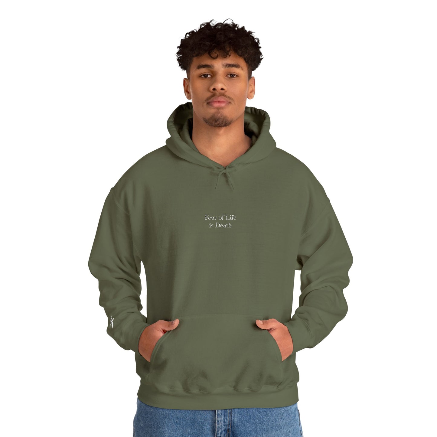 Fear of Life is Death | Hoodie [White Text]