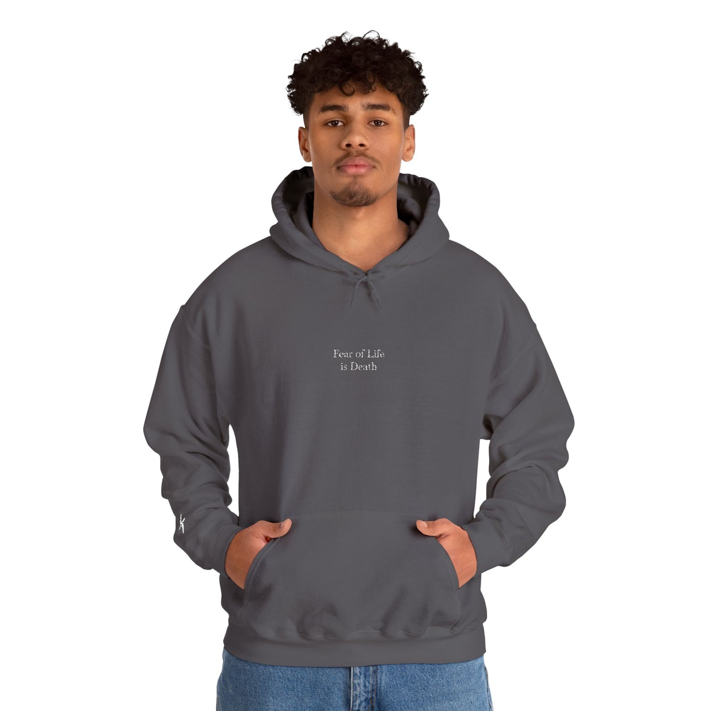 Fear of Life is Death | Hoodie [White Text]