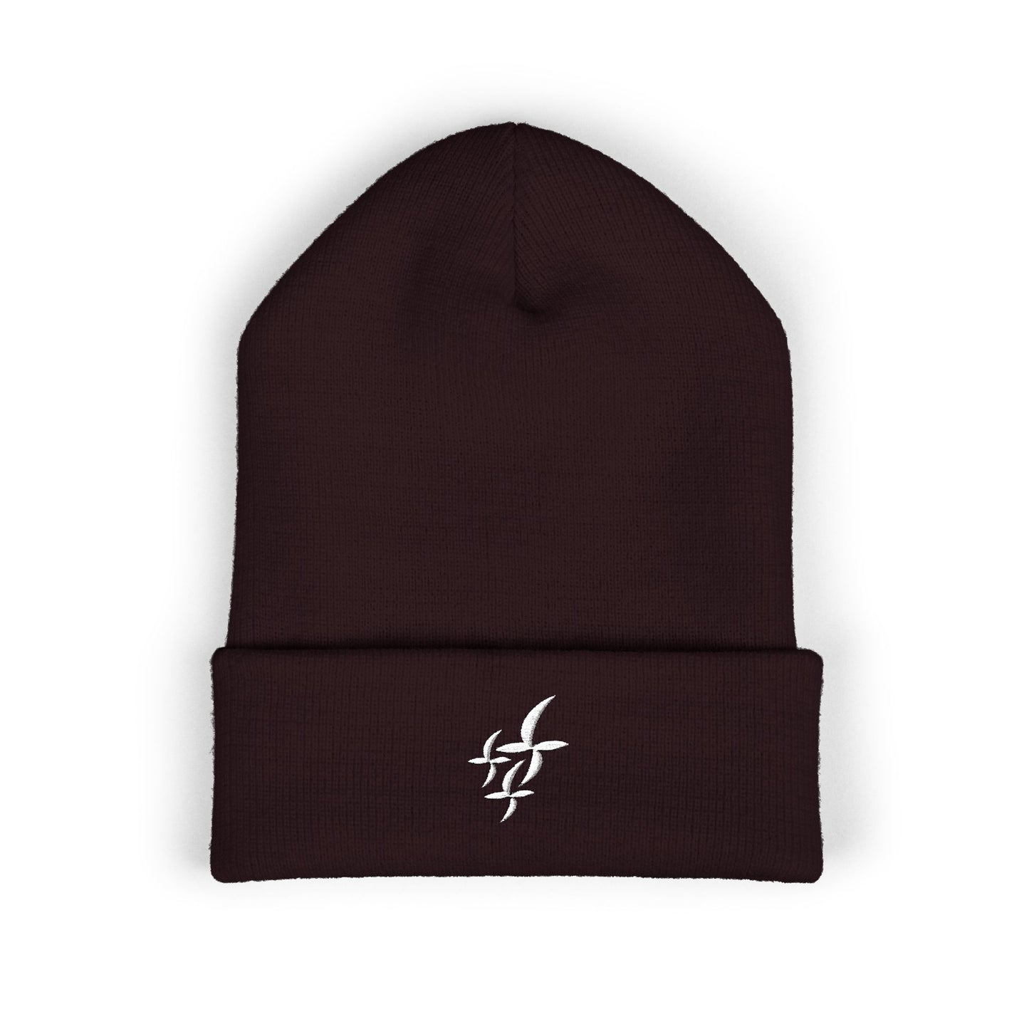 White Embroidered Logo || Beanie
