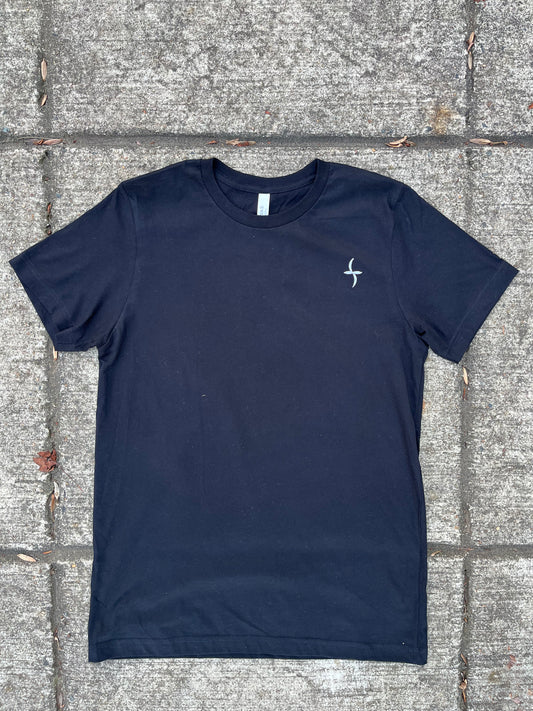 BLACK ETERNUM Symbol | Embroidered T-shirt